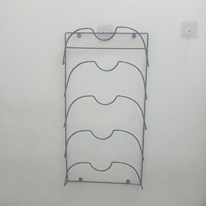 1%20pcs%20Metal%20Wire%20Pot%20and%20Pan%20Lid%20Rack%20Organizer%20for%20Kitchen%20Cabinet%20Doors%20or%20Wall%20Mount%20-%20Upright%20Storage%20Holder%20with%205%20Slots%20-%20Black%20-%20Image%206