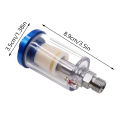 Oil Water Separation Filter Pneumatic Tool 1/4" Standard Thread Transparent Air Compressor Moisture Trap Air Filter. 