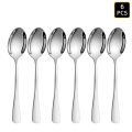4/6/16/24pcs Silver stainless steel cutlery 1010 round handle knife, fork and spoon cutlery set suitable for family dinner hotel. 