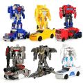 Transformation Car Anime Robot Model One Step Deformation Robot Toy Kid Puzzle Toy Deformation Car Action Figure Model. 
