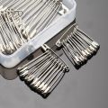 20 Pcs/Lot Nickel Plated Anti-rust Paper Clips Home Multipurpose Paper Clips Stationery Pins Safety Pins to Secure Clothes. 