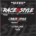RACENSTYLE Car Stickers Waterproof Auto Front Windshield Rear Window DIY Car Body Styling Creative Vinyl Decals JDM Decoration. 