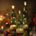 Luminous Mini Christmas Trees LED Lights Home Decoration Electronic Candles Childrens  New Year Christmas Party Ornament. 