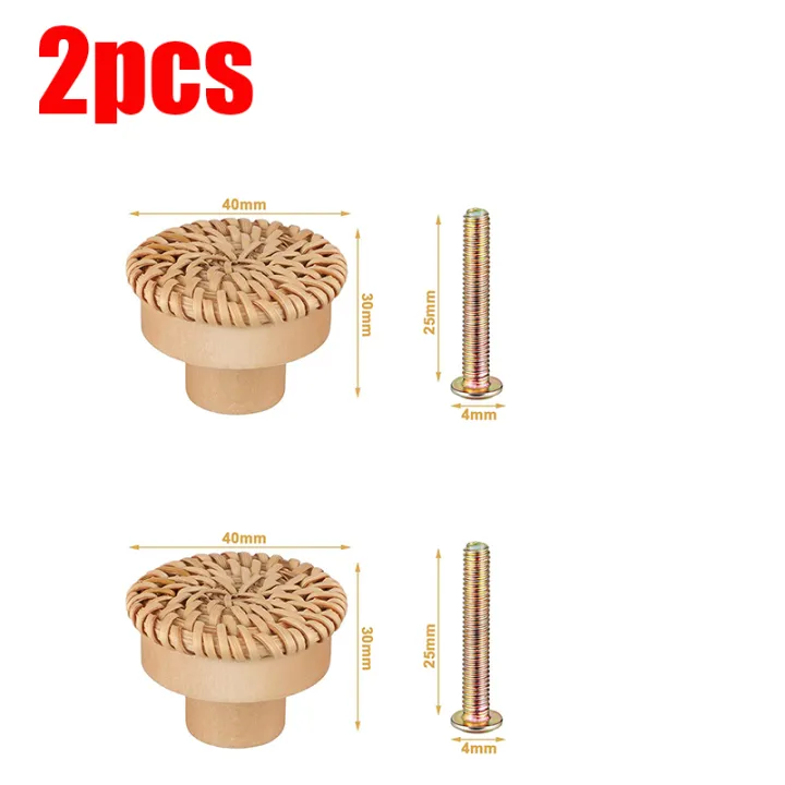 2pcs%20Solid%20Wooden%20Door%20Handle%20Circular%20Small%20Rattan%20Weaving%20Single%20Hole%20Cabinet%20Wardrobe%20Shoe%20Drawer%20Pulls%20Knobs%20for%20Furniture%20-%20Image%208