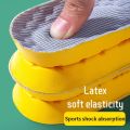 1 Pair/2Pairs 4D Soft Latex Memory Foam Insoles Sport Support Insert Breathable Insoles For Women Men Running Insoles. 