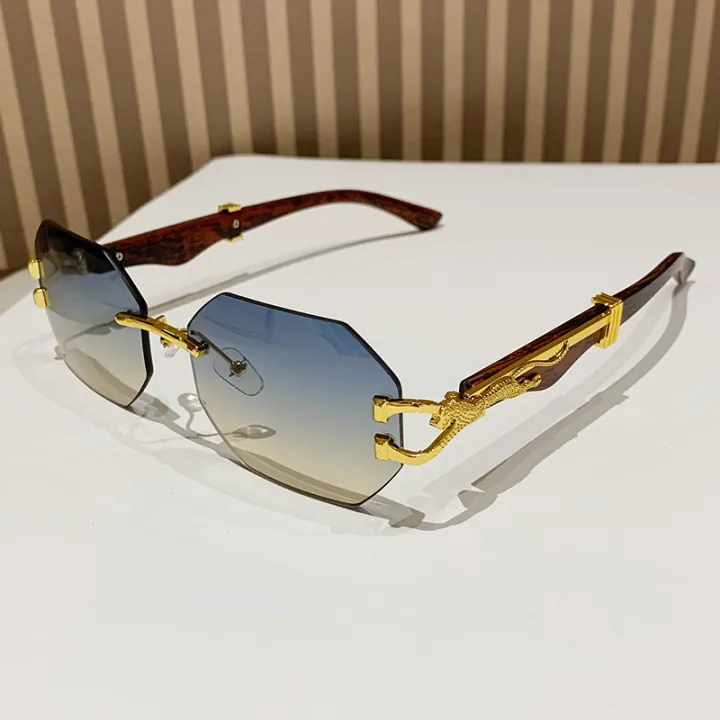 Cycling%20Rimless%20Hexagon%20Sunglasses%20Men%20Gradient%20Lens%20Square%20Sun%20Glasses%20for%20Women%202024%20Luxury%20Brand%20Designer%20Eyewear%20UV400%20-%20Image%204