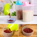 Food Storage Box 1.9L Small (1pcs) /Containers with Airtight Design Pour Spout Measuring Cup BPA-Free Dry Food Cereal Dispenser for Rice Snacks Dog Food Container. 