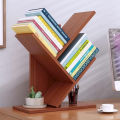 Tree-shaped bookshelf Desktop tree bookshelf 3-tier Bookcase Book rack. 