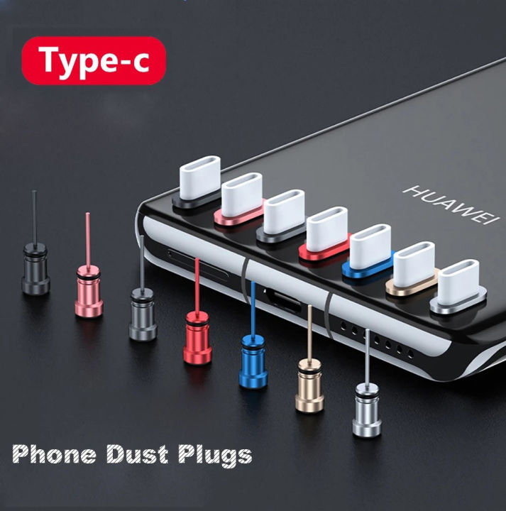 2PC Type C Plug Dust Plug 3.5mm Earphone Jack Sim Card USB Type-C Anti Dust Plug For Samsung S10 S9 S8 Note 8 Huawei P10 P20 P30