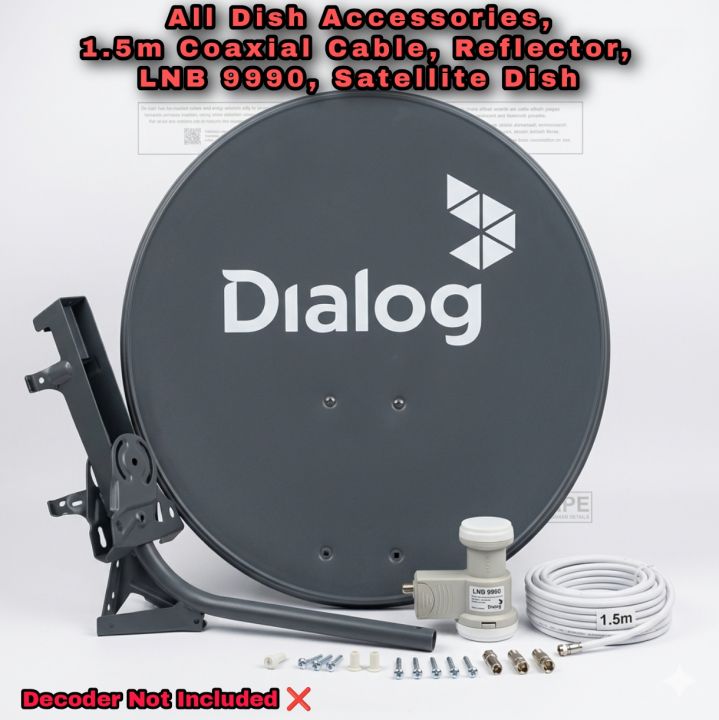 Dialog TV Full Dish Accessories Set (No Decoder) | Daraz.lk