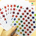 10 Sheets/Pack Of Children'S Gold-Plated Award Glitter Stickers Mother Teacher Praise Label Award Five-Pointed Star Love Sticker.