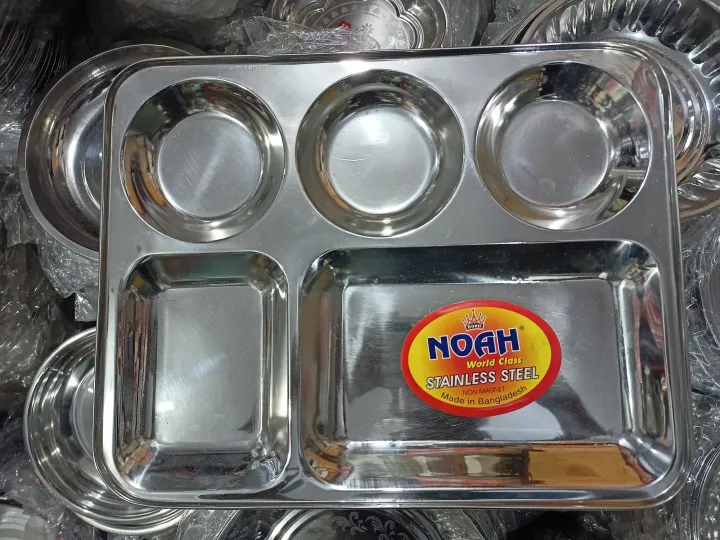 Divided%20Plate/%20Stainless%20Steel%20Plate/Divided%20Plate%205%20Section%20Square,%20Silver%20Stainless%20Steel%20Square%20Divided%20Plate,%20For%20Restaurant,%20-%20Image%205