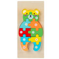 Montessori Wooden Toddler Puzzles for Kids Montessori Toys for Toddlers 2 3 4 Years Old for Toddler Dinosaur Toy.