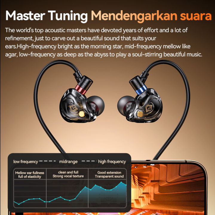 Gaming%20Earbuds%209D%20Surround%20Sound%20Type%20C&3.5mm%20Wired%20Earphones%20In%20Ear%20Headphones%20Noise%20Reduction%20Headsets%20for%20%20In%20HD%20Mic%20-%20Image%204
