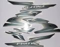 Bajaj Platina 100cc Grey Bike Full Sticker Kit. 