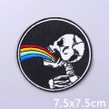 Punk Series Patch Iron On Patches For Clothing Thermoadhesive Patches On Clothes Horror Eyes Embroidery Patch DIY Sewing Patch.