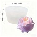 1 Piece 3D Elegant Rose Silicone Mold - Reusable Flexible Mold for Candle, Resin Art, Handmade Soap and Clay Making, Exquisite Petal Design, Home Decoration, Valentine's Day , Floral Shape, Special  for Craft Enthusiasts. 