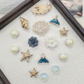 16PCS Ocean Conch Starfish Shoe Charms DIY Accessories Beach Shell Clogs Shoe Buckles Decorations Flower Faux Pearls Shoe Clips. 