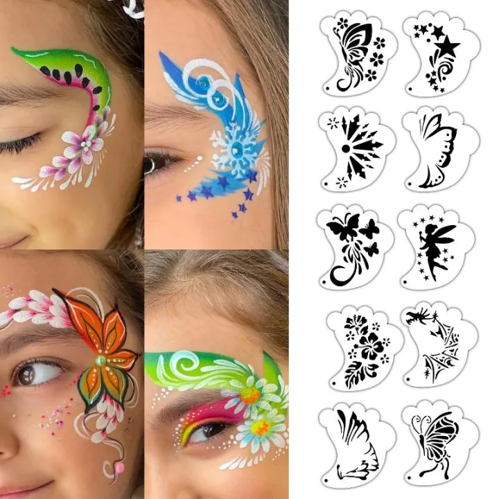 16Pcs%20Reusable%20Face%20Painting%20Tattoo%20Stencil%20Set%20Hollowed%20Body%20Art%20Eyebrow%20Template%20Hand%20Drawn%20Spray%20Painting%20DIY%20Stencils%20-%20Image%204