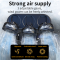3-Head 5V USB Car Fan with 3 Adjustable Speeds Cooling Auto Cooler Air Ventilation System with Wind Regulation Car Accessories. 