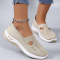 Spring new women's sports shoes, fashionable, breathable, lightweight, non-slip, wear-resistant, casual sports shoes, flat shoes. 