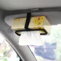 Car Tissue Rack Clip For Car Universal Sun Visor Napkin Box Seat Back Tissue Holder Auto Interior Elastic Hanging Paper Cover. 