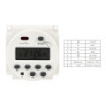 DIYWORK Digital LCD Electronic AC 220-250V Daily Weekly Programmable Timer Auto On/Off Relay Time Control Switch. 