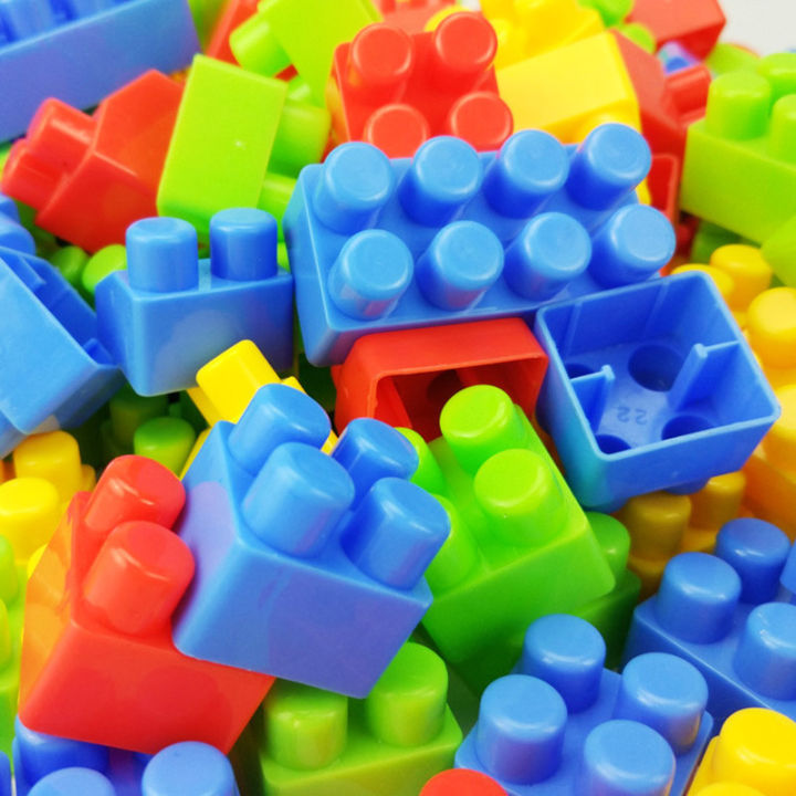 88 Pcs Transparent Storage Backpack Building Blocks PVC Large Particle ...