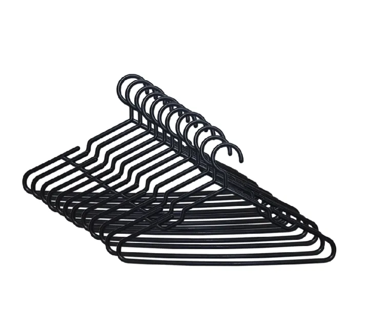 12-Pack%20Black%20Durable%20Plastic%20Clothes%20Hangers%20for%20Hanging%20Clothes%20and%20Wrapping%20-%20Image%202