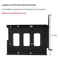 New Desktop Computer Case SSD HDD Hard Drive Bay PCI Card Slot Expansion Rack Suitable For 2.5-inch/3.5-inch Hard Drives.