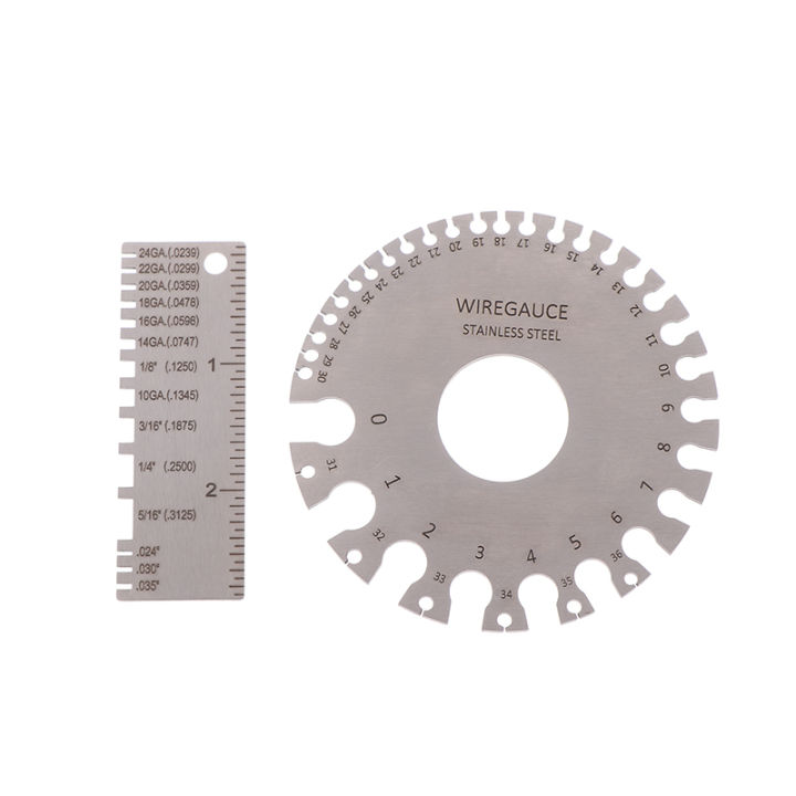 Swg Resolution Tool 0-36 Round AWG SWG Wire Gauge Thickness Ruler Gauge Diameter Stainless ...