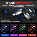 【3-4 Weeks Battery】 - Premium Wireless Gaming Mouse RGB with 6 Buttons & 4-Levels DPI Control - Breathing LED Light 2.4G + Bluetooth  Wireless Mouse with  Side Buttons for Girls PC, Gaming, Laptop, Pubg, Mobile, iPad, Mac OS, Windows. 