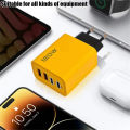 120W USB Fast Phone Charger Type C Quick Charge Wall Charging Adapter 2 PD 4 Ports EU US Plug For iPhone 16 15 14  . 