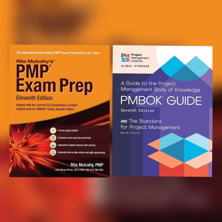 Set of 2 books: PMP Exam Prep Rita 11th Edition - PMBOK 7th Edition