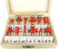 12pcs Router Bit set 1/4" Shank For wood working. 