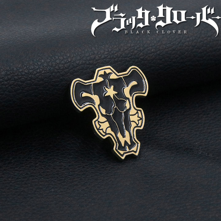 Anime Black Clover Enamel Pins Brooch Asta Black Bull Metal Badge Brooch for Women Men Lapel Pin Jewelry 