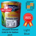 budget and pocket Friendly, Bright Plus Hi Gloss synthetic Enamel, 3.64 litre Gallon, Oil Paint, available in different colors with free shipping nation wide for limited time only. 