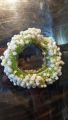 Artificial Babybreath Flower Hair Bun Gajra Crown - Wedding & Party Accessory. 