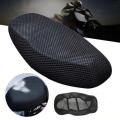 Motorcycle 3D Mesh Fabric Anti-skid Pad Scooter Seat Cover Electric Cushion Bike Seat Breathable Cover Summer Covers New. 