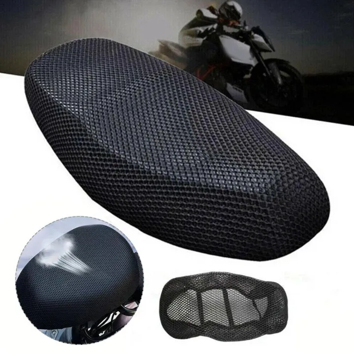 Motorcycle%203D%20Mesh%20Fabric%20Anti-skid%20Pad%20Scooter%20Seat%20Cover%20Electric%20Cushion%20Bike%20Seat%20Breathable%20Cover%20Summer%20Covers%20New%20-%20Image%202