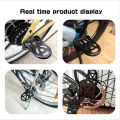 Folding Bike Pedals Foot Peg Non-slip Rear Seat Steel Footrest Mountain Children's Cycling Wheel Manned Foot Stepping 1Pair. 