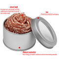 Desoldering Soldering Cleaning Ball Iron Mesh Filter Cleaning Nozzle Tip Copper Wire Cleaner Ball Metal Dross Box Clean Ball. 