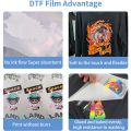 A4 DTF Transfer Film,No Shake Powders, 20 Sheets of Double-Sided PET Heat Transfer Paper for T-Shirt Textile - Cold & Hot Peel. 