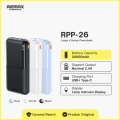 REMAX RPP-26 20KmAh LANGO SERIES 2.4A FAST CHARGING POWER BANK. 