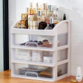 23.3cm wide 3 layer cosmetic display stand makeup organizer storage box with drawer-friendly. 