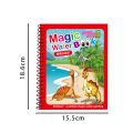 1P Reusable Water Drawing Book - Mess-Free Magic Painting Pad with Refillable Water Pen.