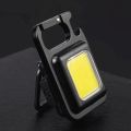 Multi-Function COB Rechargeable Keychain Light Mini Flashlight Portable Pocket Work Light With Bottle Opener. 