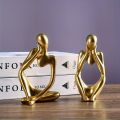 Statue For Decoration,3 Pcs,Nordic Abstract Thinker Statue,Sculpture Decoration, Thinking Human, Decoration Pieces For Home,Decorative Item For Home,Concrete Decoration Pieces,Home Decor Set,Decorative Items For Room,Fancy Decoration Pieces,concrete. 