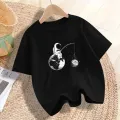2023 new 3~14 Years Boys Summer Short T-Shirts Toddler Plus Size Kids Cartoon Tee Tops Cute Astronaut Print T-Shirts. 