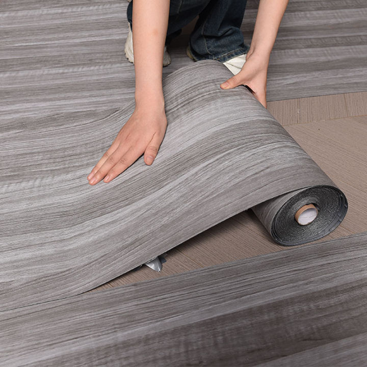 Mdf Side Sticker Rool 40CM Roll Material Wood Grain Self-adhesive Wall Sticker Floor Sticker ...